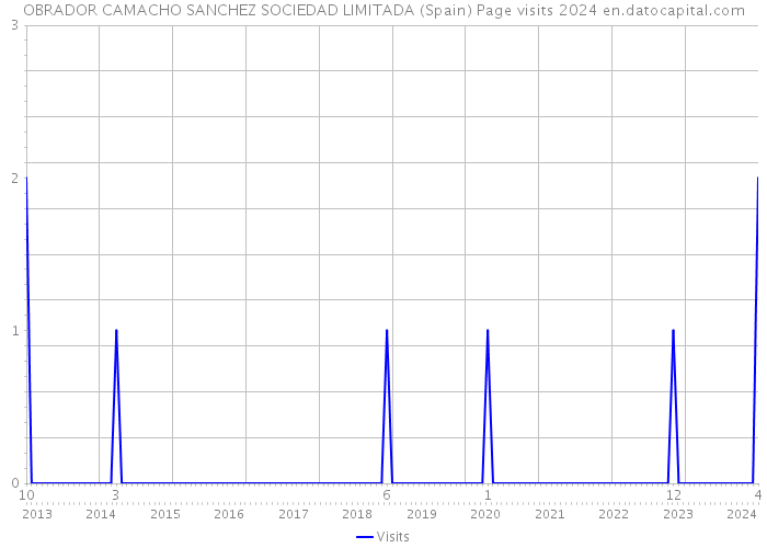 OBRADOR CAMACHO SANCHEZ SOCIEDAD LIMITADA (Spain) Page visits 2024 