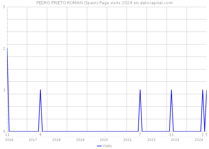 PEDRO PRIETO ROMAN (Spain) Page visits 2024 