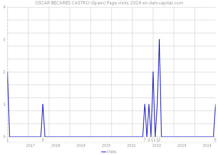 OSCAR BECARES CASTRO (Spain) Page visits 2024 