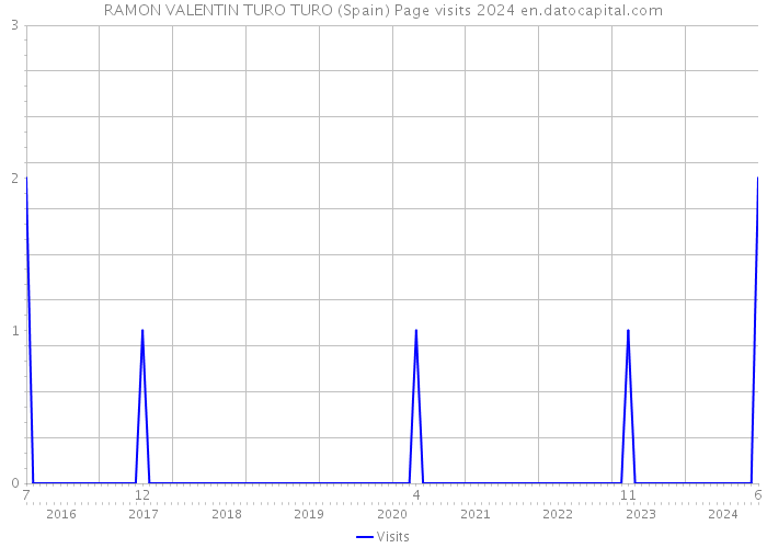 RAMON VALENTIN TURO TURO (Spain) Page visits 2024 