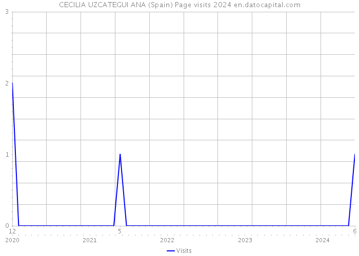 CECILIA UZCATEGUI ANA (Spain) Page visits 2024 