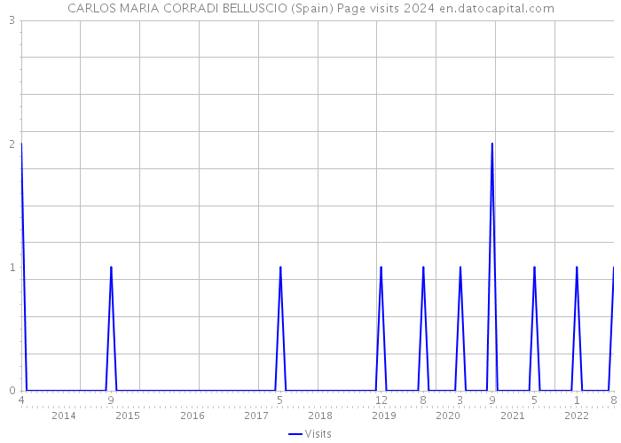 CARLOS MARIA CORRADI BELLUSCIO (Spain) Page visits 2024 