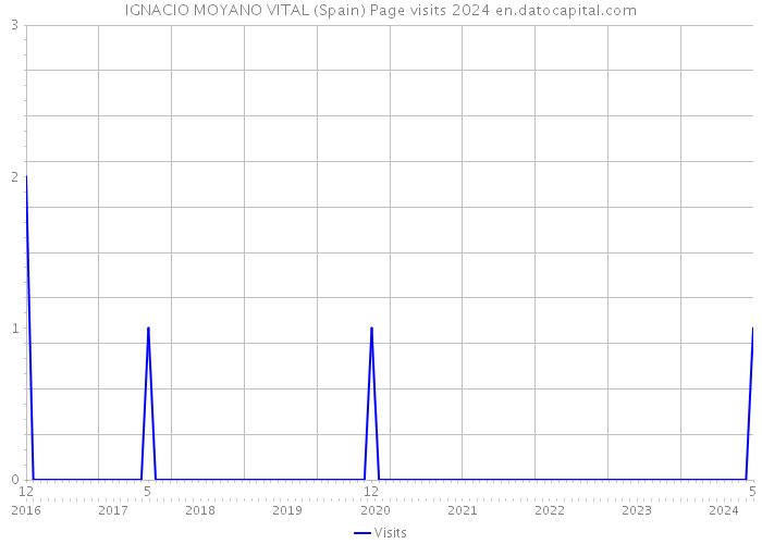 IGNACIO MOYANO VITAL (Spain) Page visits 2024 
