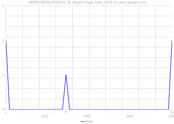 GRUPO EVOLUTION 22 SL (Spain) Page visits 2024 