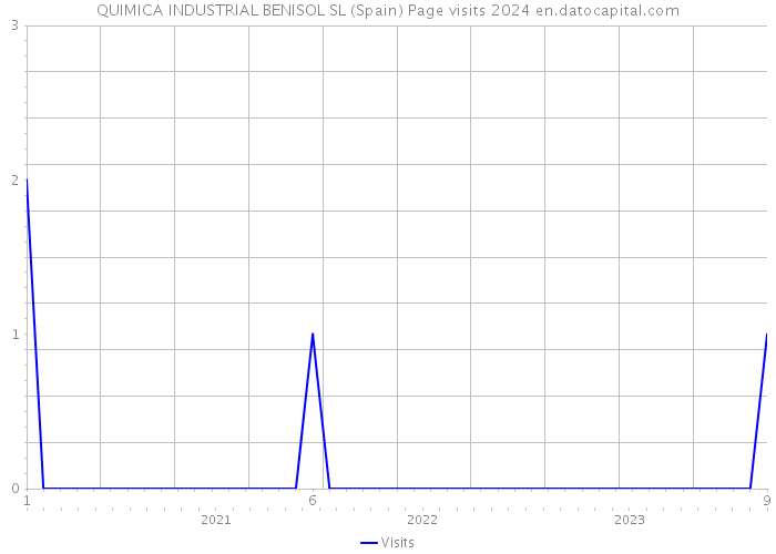 QUIMICA INDUSTRIAL BENISOL SL (Spain) Page visits 2024 