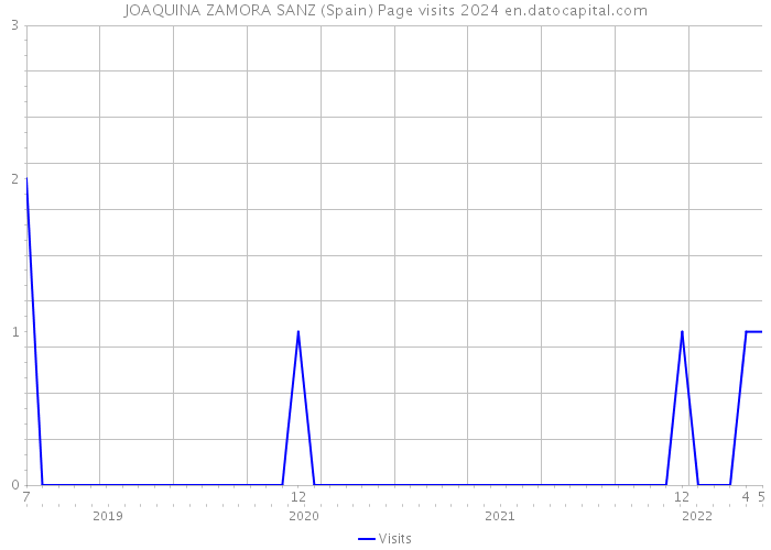 JOAQUINA ZAMORA SANZ (Spain) Page visits 2024 