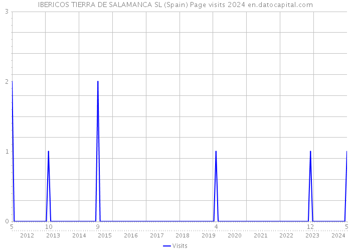 IBERICOS TIERRA DE SALAMANCA SL (Spain) Page visits 2024 