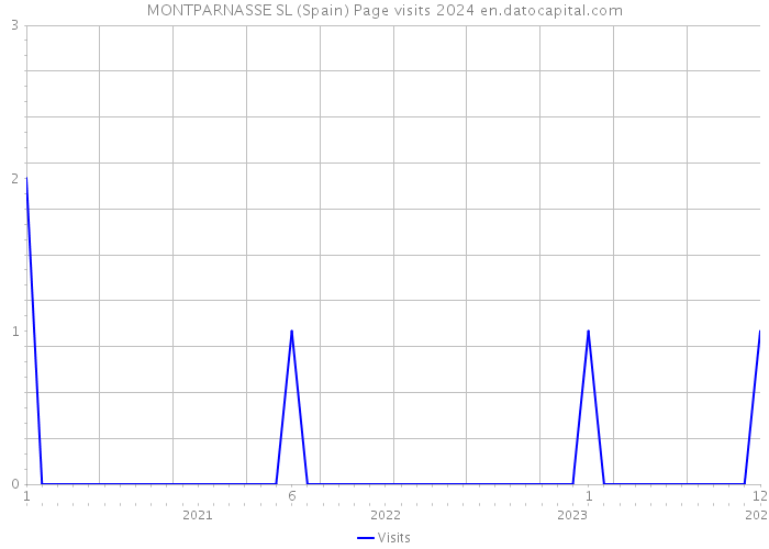 MONTPARNASSE SL (Spain) Page visits 2024 