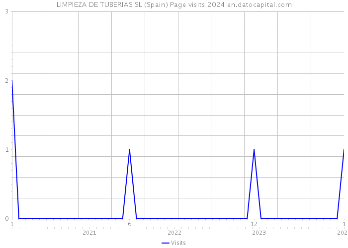 LIMPIEZA DE TUBERIAS SL (Spain) Page visits 2024 