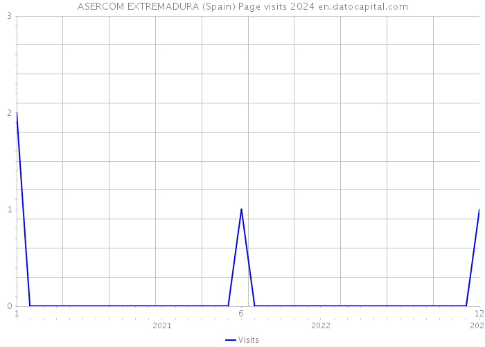 ASERCOM EXTREMADURA (Spain) Page visits 2024 