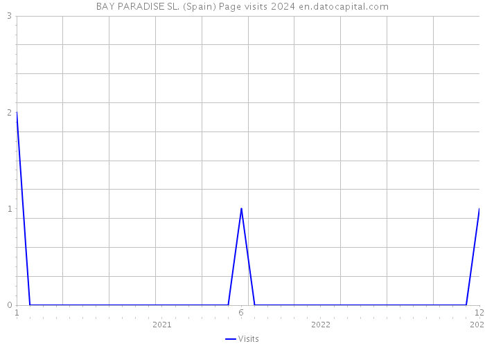 BAY PARADISE SL. (Spain) Page visits 2024 