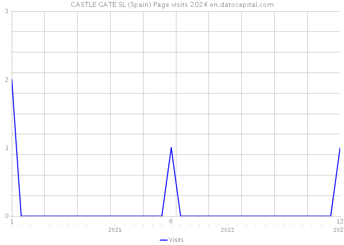 CASTLE GATE SL (Spain) Page visits 2024 