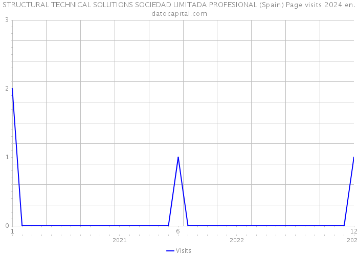 STRUCTURAL TECHNICAL SOLUTIONS SOCIEDAD LIMITADA PROFESIONAL (Spain) Page visits 2024 