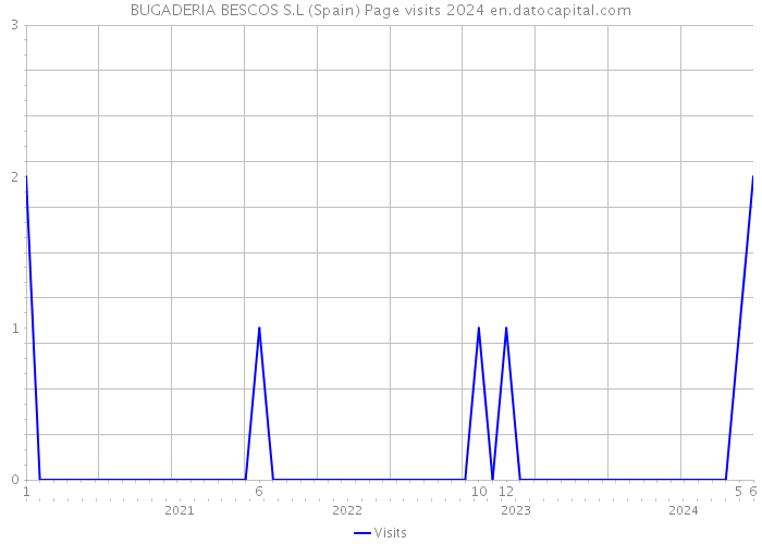 BUGADERIA BESCOS S.L (Spain) Page visits 2024 