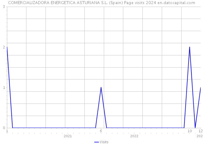 COMERCIALIZADORA ENERGETICA ASTURIANA S.L. (Spain) Page visits 2024 