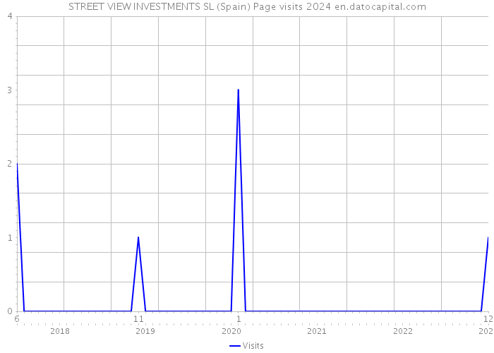 STREET VIEW INVESTMENTS SL (Spain) Page visits 2024 