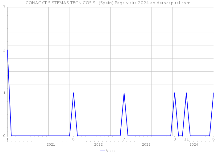 CONACYT SISTEMAS TECNICOS SL (Spain) Page visits 2024 