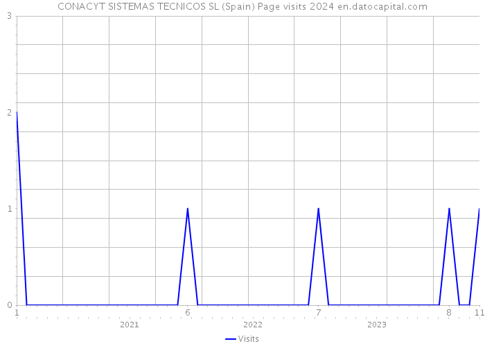CONACYT SISTEMAS TECNICOS SL (Spain) Page visits 2024 
