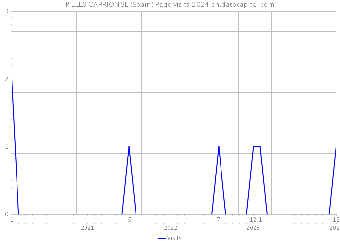 PIELES CARRION SL (Spain) Page visits 2024 