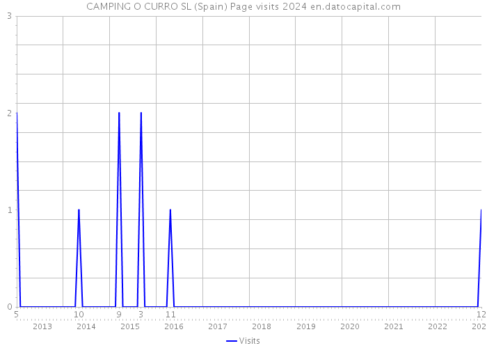 CAMPING O CURRO SL (Spain) Page visits 2024 