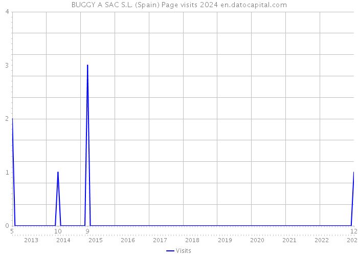 BUGGY A SAC S.L. (Spain) Page visits 2024 