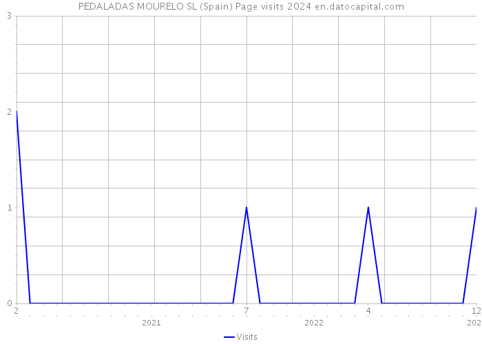PEDALADAS MOURELO SL (Spain) Page visits 2024 