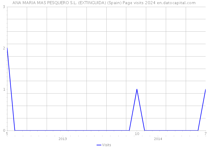 ANA MARIA MAS PESQUERO S.L. (EXTINGUIDA) (Spain) Page visits 2024 