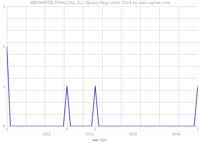 SERVIHOTEL FINALCIAL, S.L. (Spain) Page visits 2024 