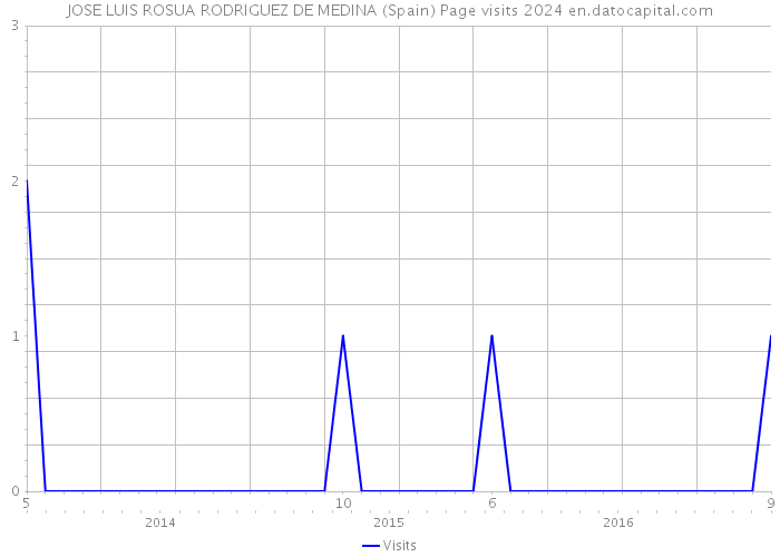 JOSE LUIS ROSUA RODRIGUEZ DE MEDINA (Spain) Page visits 2024 