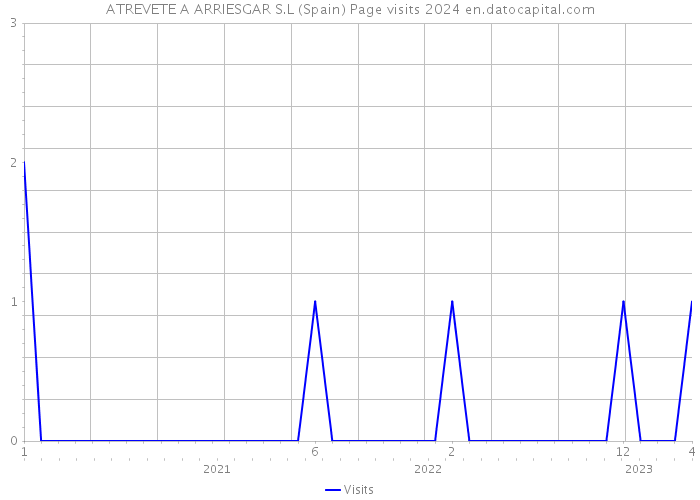 ATREVETE A ARRIESGAR S.L (Spain) Page visits 2024 
