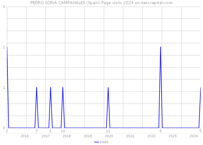 PEDRO SORIA CAMPANALES (Spain) Page visits 2024 
