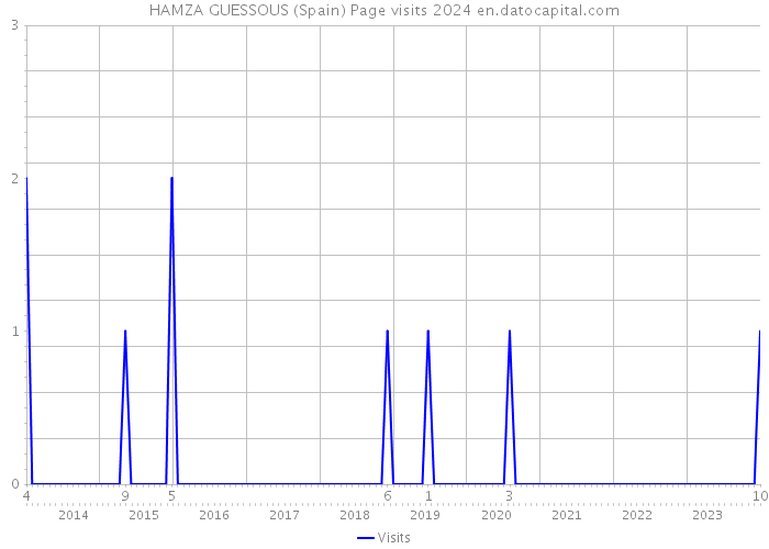 HAMZA GUESSOUS (Spain) Page visits 2024 