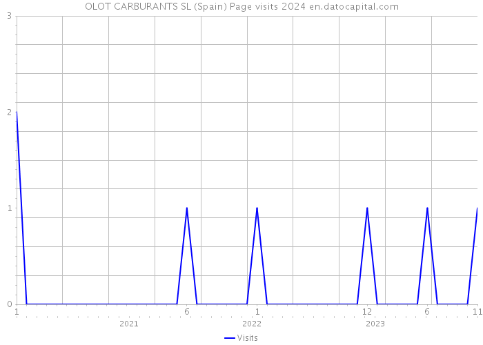 OLOT CARBURANTS SL (Spain) Page visits 2024 