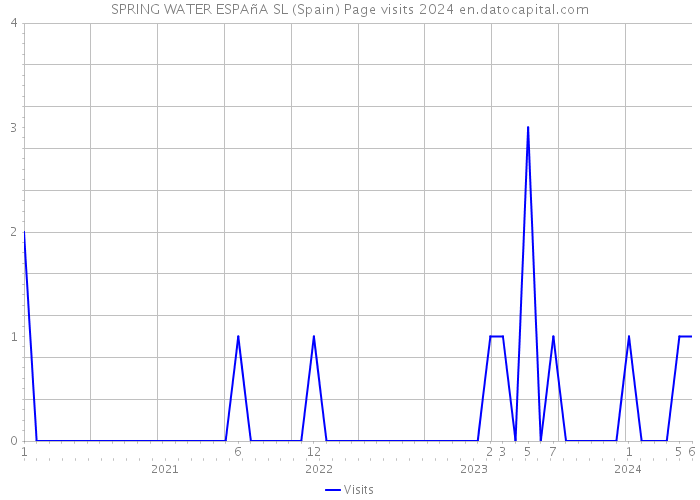 SPRING WATER ESPAñA SL (Spain) Page visits 2024 