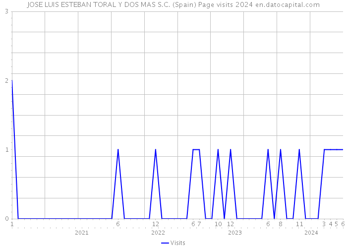 JOSE LUIS ESTEBAN TORAL Y DOS MAS S.C. (Spain) Page visits 2024 