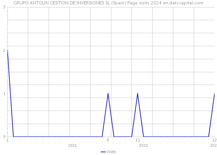 GRUPO ANTOLIN GESTION DE INVERSIONES SL (Spain) Page visits 2024 