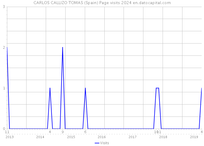 CARLOS CALLIZO TOMAS (Spain) Page visits 2024 