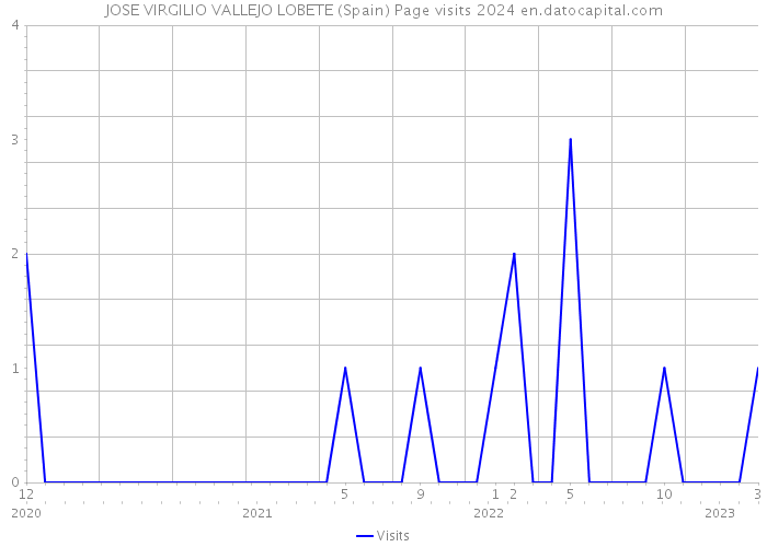 JOSE VIRGILIO VALLEJO LOBETE (Spain) Page visits 2024 