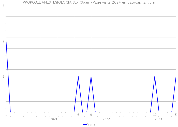 PROPOBEL ANESTESIOLOGIA SLP (Spain) Page visits 2024 