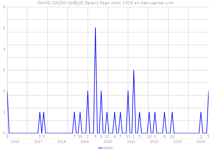 DAVID GALDO QUELLE (Spain) Page visits 2024 
