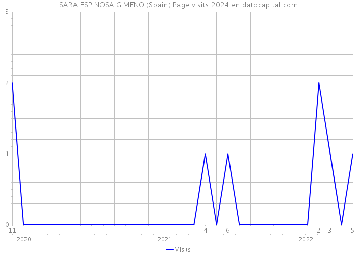 SARA ESPINOSA GIMENO (Spain) Page visits 2024 