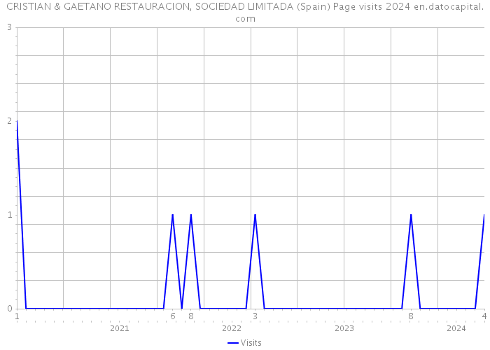 CRISTIAN & GAETANO RESTAURACION, SOCIEDAD LIMITADA (Spain) Page visits 2024 