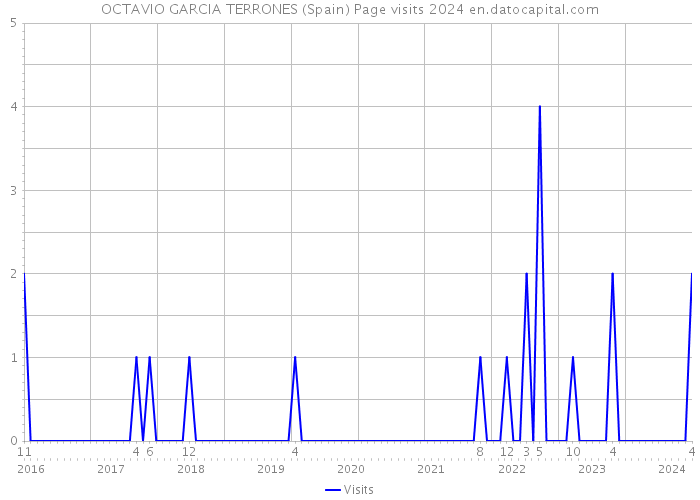 OCTAVIO GARCIA TERRONES (Spain) Page visits 2024 