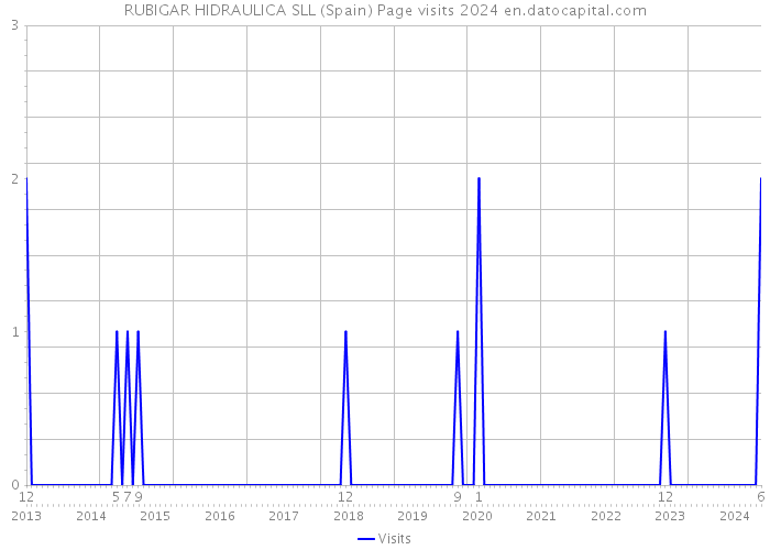 RUBIGAR HIDRAULICA SLL (Spain) Page visits 2024 