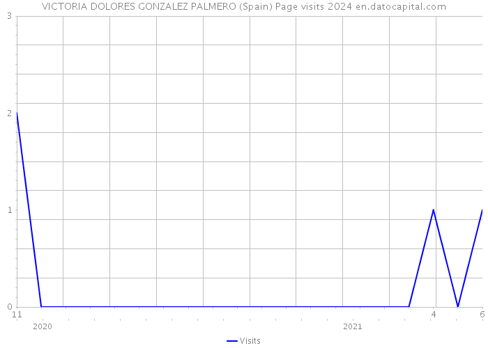 VICTORIA DOLORES GONZALEZ PALMERO (Spain) Page visits 2024 