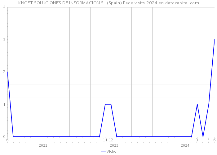 KNOFT SOLUCIONES DE INFORMACION SL (Spain) Page visits 2024 