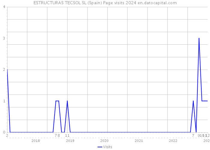 ESTRUCTURAS TECSOL SL (Spain) Page visits 2024 