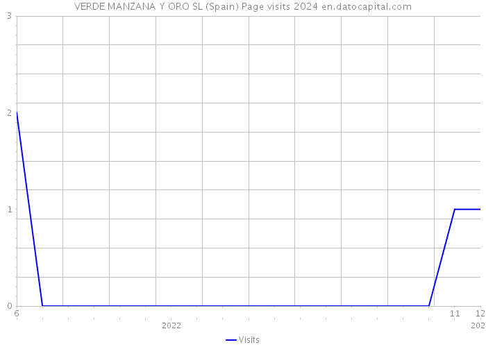 VERDE MANZANA Y ORO SL (Spain) Page visits 2024 