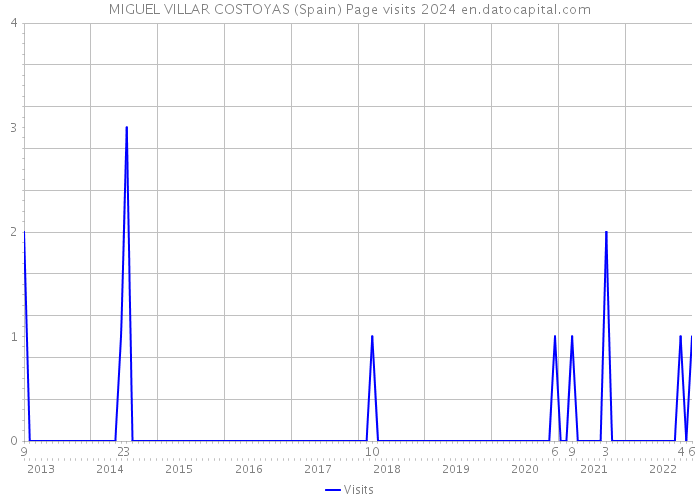 MIGUEL VILLAR COSTOYAS (Spain) Page visits 2024 