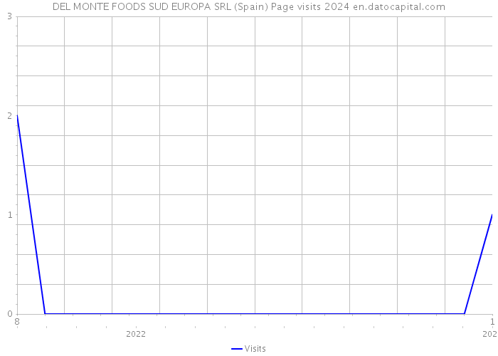 DEL MONTE FOODS SUD EUROPA SRL (Spain) Page visits 2024 